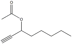 Acetic acid 1-pentyl-2-propynyl ester 结构式