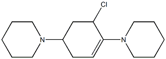 1,4-Dipiperidino-6-chloro-1-cyclohexene 结构式