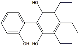 3,4,5-Triethyl-1,1'-biphenyl-2,2',6-triol 结构式