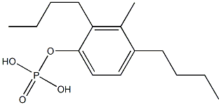 Phosphoric acid dibutyl(3-methylphenyl) ester 结构式
