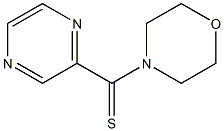 2-(Morpholinothiocarbonyl)pyrazine 结构式