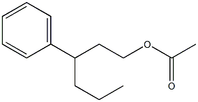 Acetic acid 3-phenylhexyl ester 结构式