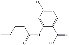 2-Pentanoyloxy-4-chlorobenzoic acid 结构式