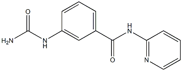 3-Ureido-N-(2-pyridyl)benzamide 结构式