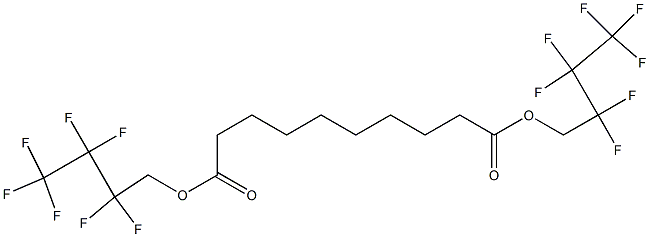 Decanedioic acid bis(2,2,3,3,4,4,4-heptafluorobutyl) ester 结构式