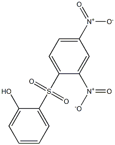 2-[(2,4-Dinitrophenyl)sulfonyl]phenol 结构式
