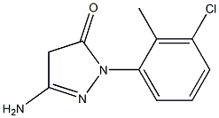 3-Amino-1-(3-chloro-2-methylphenyl)-5(4H)-pyrazolone 结构式