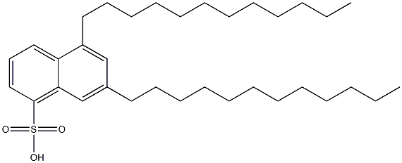 5,7-Didodecyl-1-naphthalenesulfonic acid 结构式