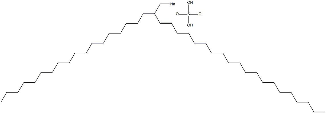 Sulfuric acid 2-octadecyl-3-docosenyl=sodium ester salt 结构式