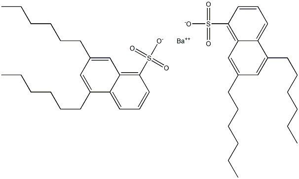 Bis(5,7-dihexyl-1-naphthalenesulfonic acid)barium salt 结构式