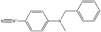 4-(Methylbenzylamino)benzenediazonium 结构式