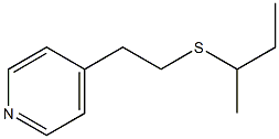 4-(2-sec-Butylthioethyl)pyridine 结构式