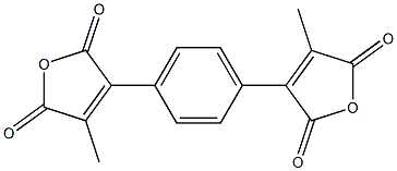 3,3'-(1,4-Phenylene)bis(4-methylfuran-2,5-dione) 结构式