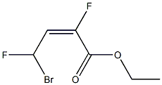 (E)-4-Bromo-2,4-difluoro-2-butenoic acid ethyl ester 结构式