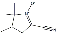 2-Cyano-4,5,5-trimethyl-1-pyrroline 1-oxide 结构式