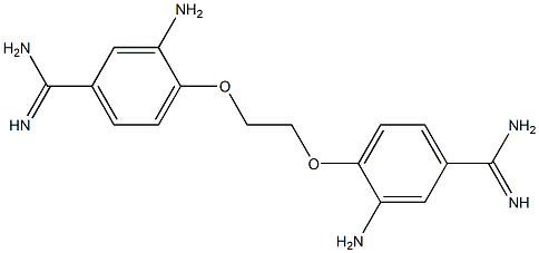 4,4'-[1,2-Ethanediylbis(oxy)]bis[3-aminobenzamidine] 结构式