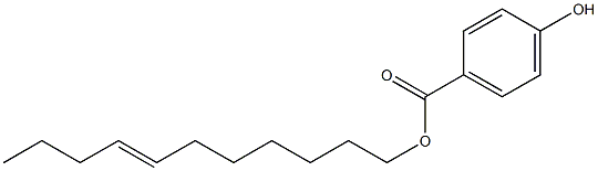 4-Hydroxybenzoic acid 7-undecenyl ester 结构式