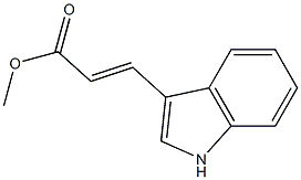 3-(1H-Indole-3-yl)acrylic acid methyl ester 结构式