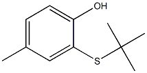 2-(tert-Butylthio)-4-methylphenol 结构式