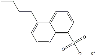 5-Butyl-1-naphthalenesulfonic acid potassium salt 结构式