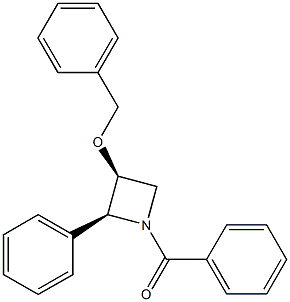 (2S,3S)-1-Benzoyl-3-benzyloxy-2-phenylazetidine 结构式