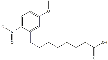 8-(5-Methoxy-2-nitrophenyl)octanoic acid 结构式