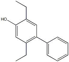 4-Phenyl-2,5-diethylphenol 结构式