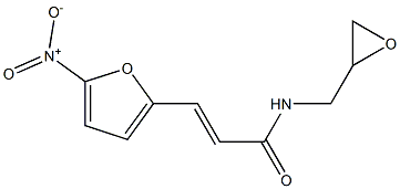 (E)-3-(5-Nitro-2-furanyl)-N-(oxiran-2-ylmethyl)acrylamide 结构式