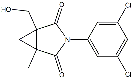 N-(3,5-Dichlorophenyl)-1-hydroxymethyl-2-methylcyclopropane-1,2-dicarboximide 结构式