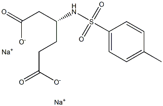 [R,(-)]-3-[(p-Tolylsulfonyl)amino]adipic acid disodium salt 结构式