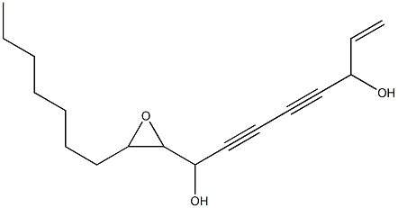 9,10-Epoxy-1-heptadecene-4,6-diyne-3,8-diol 结构式