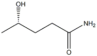 [S,(+)]-4-Hydroxyvaleramide 结构式