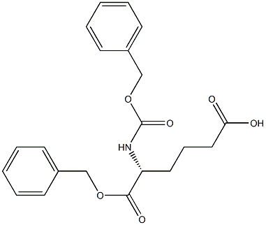 [R,(+)]-2-[[(Benzyloxy)carbonyl]amino]hexanedioic acid hydrogen 1-benzyl ester 结构式