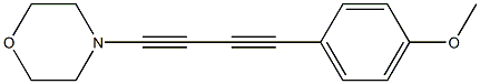 4-(4-Methoxyphenyl)-1-morpholino-1,3-butanediyne 结构式