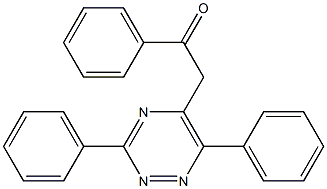 3,6-Diphenyl-5-(phenylcarbonylmethyl)-1,2,4-triazine 结构式