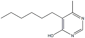 5-Hexyl-6-methyl-4-pyrimidinol 结构式