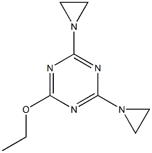 6-Ethoxy-2,4-bis(1-aziridinyl)-1,3,5-triazine 结构式