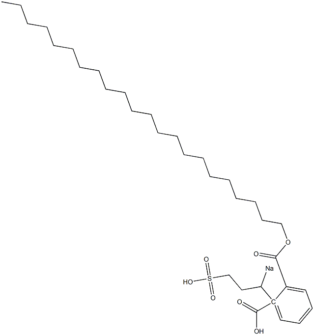 Phthalic acid 1-docosyl 2-(1-sodiosulfopropyl) ester 结构式