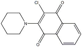 2-(Piperidin-1-yl)-3-chloro-1,4-naphthoquinone 结构式