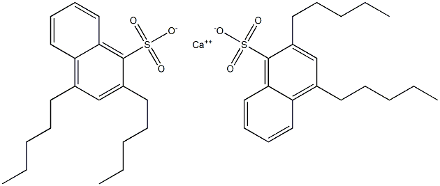 Bis(2,4-dipentyl-1-naphthalenesulfonic acid)calcium salt 结构式