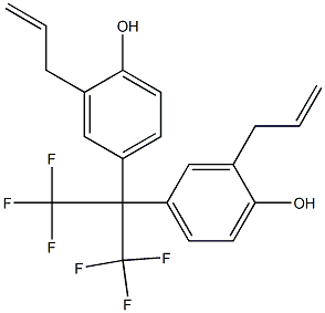 2,2-Bis(3-allyl-4-hydroxyphenyl)-1,1,1,3,3,3-hexafluoropropane 结构式