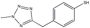 4-[(2-Methyl-2H-tetrazol-5-yl)methyl]benzenethiol 结构式