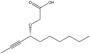 [[(R)-1-Hexyl-2-butynyl]oxy]acetic acid 结构式