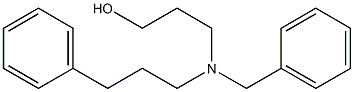 3-[(3-Phenylpropyl)(benzyl)amino]-1-propanol 结构式