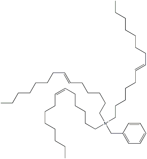 Tri(6-tetradecenyl)benzylaminium 结构式