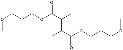 Butane-2,3-dicarboxylic acid bis(3-methoxybutyl) ester 结构式