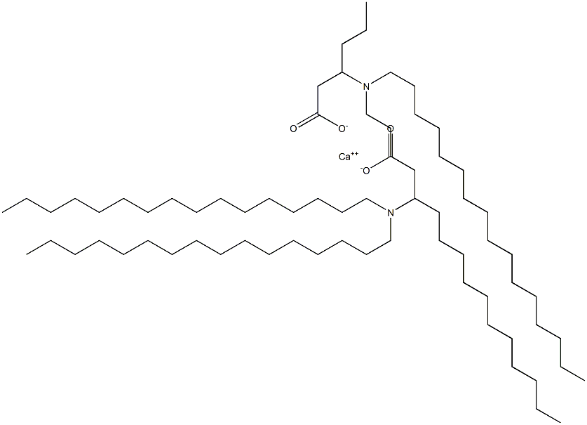 Bis[3-(dihexadecylamino)hexanoic acid]calcium salt 结构式