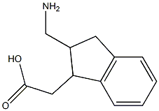 1-Aminomethyl-2,3-dihydro-1H-indene-1-acetic acid 结构式