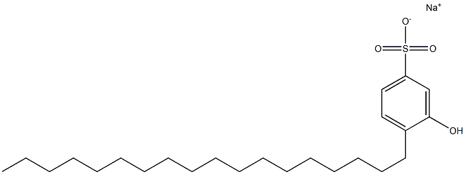 3-Hydroxy-4-octadecylbenzenesulfonic acid sodium salt 结构式