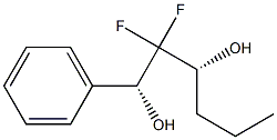 (1R,3R)-2,2-Difluoro-1-phenylhexane-1,3-diol 结构式